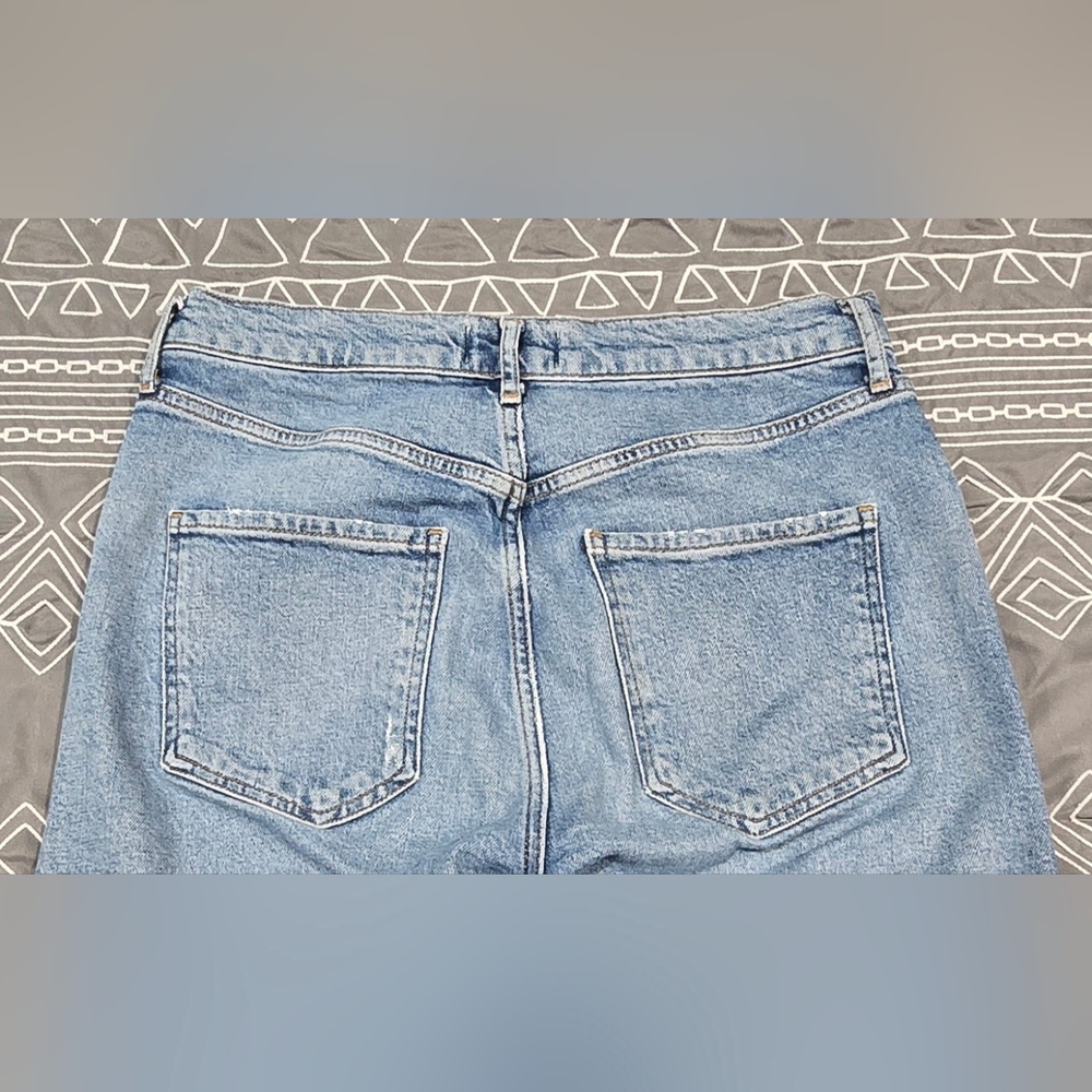 Agolde Riley Long High Waisted Straight Leg Jeans Size 28 - Picture 4 of 8